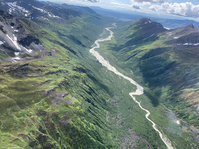 View of Denali National Park from above