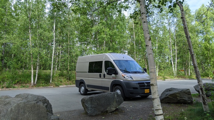 Rental van in Anchorage