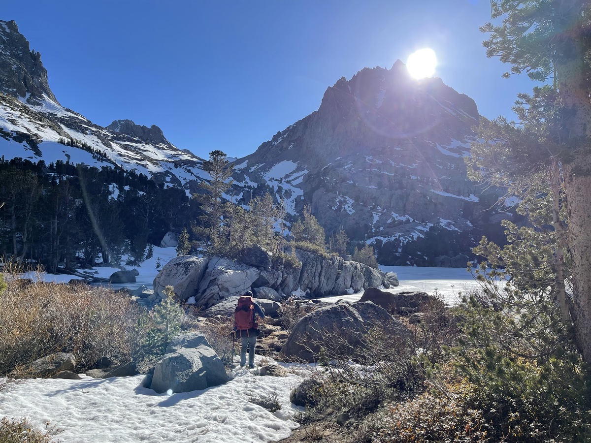 Arriving at the fifth lake