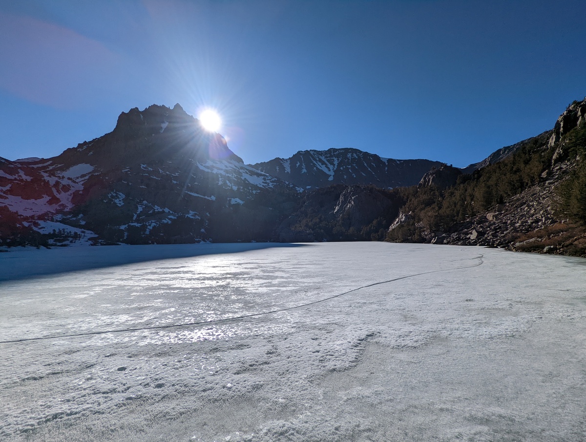 Fifth lake, frozen