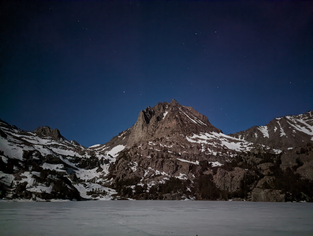 Sleeping under the night stars