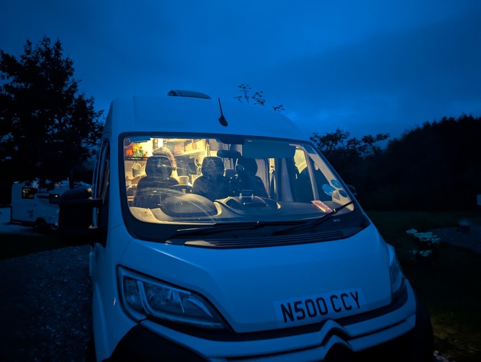 Blue hour at the Broadford campsite