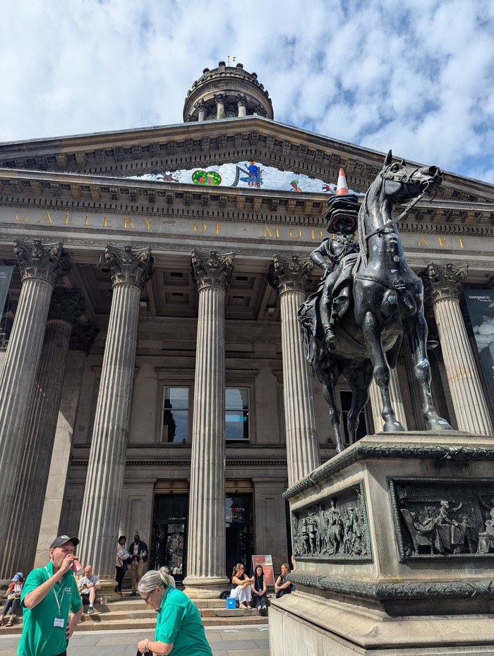 The Duke of Wellington and his traffic cone, Glasgow