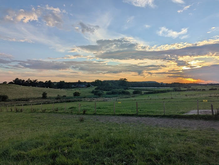 Last night, at an equestrian centre outside Glasgow