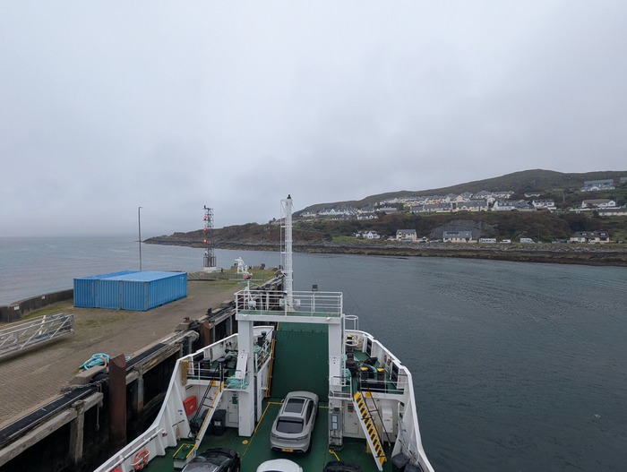Leaving Mallaig on the ferry to Skye